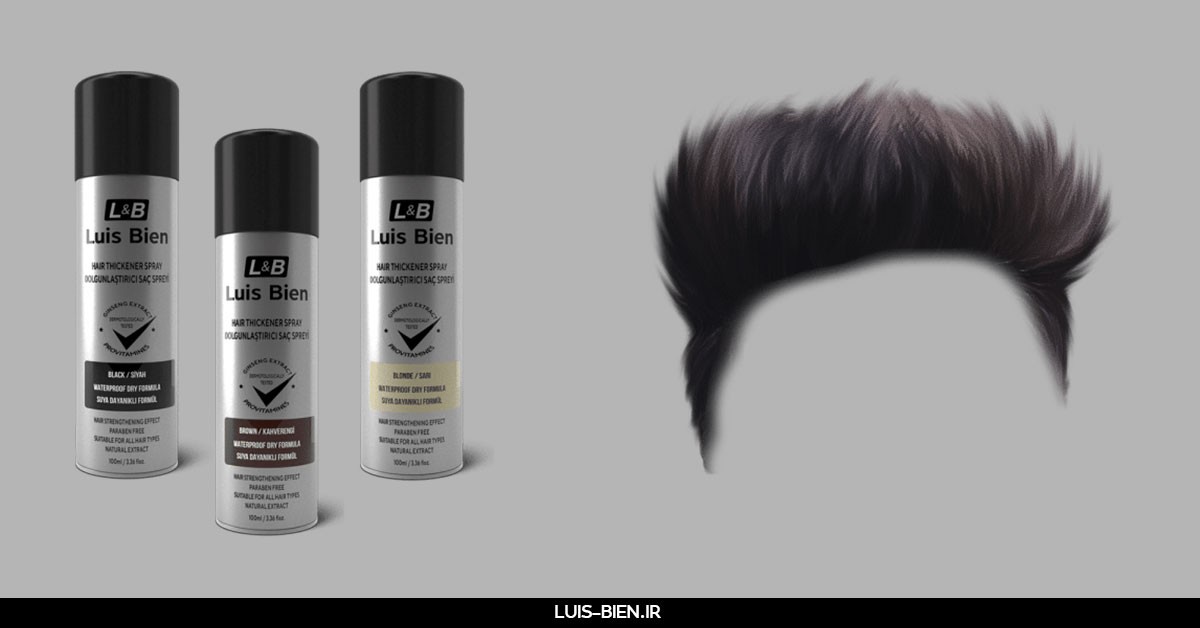 اسپری تاپیک و پر پشت کننده مو و حجم دهنده لوییس بین